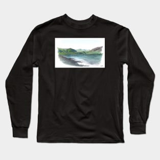 Borrowdale Valley from Derwentwater Long Sleeve T-Shirt